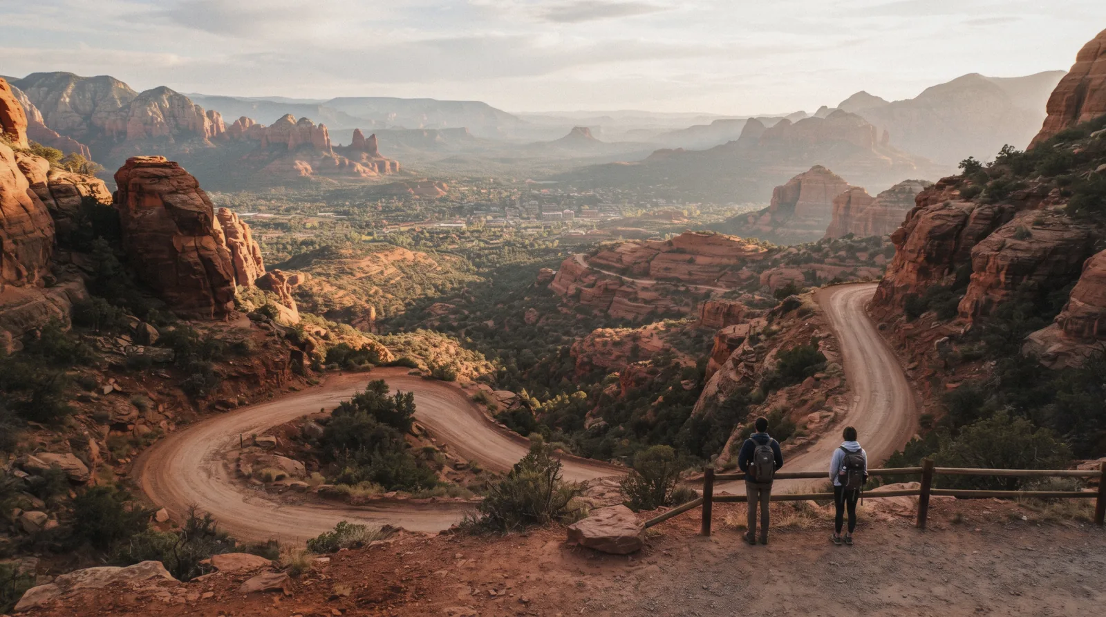 Oak Creek running through the red-walled canyon on SR-89A, the stretch a two-day Sedona itinerary adds on day two